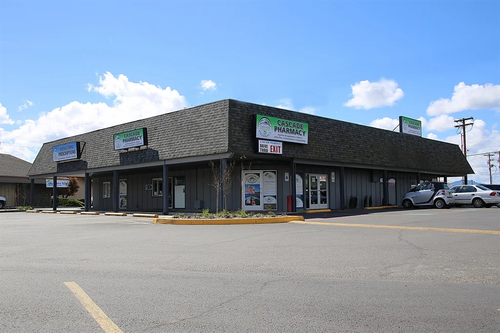 Cascade Pharmacy storefront in White City, Oregon